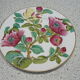 Paris porcelain plate with floral decoration