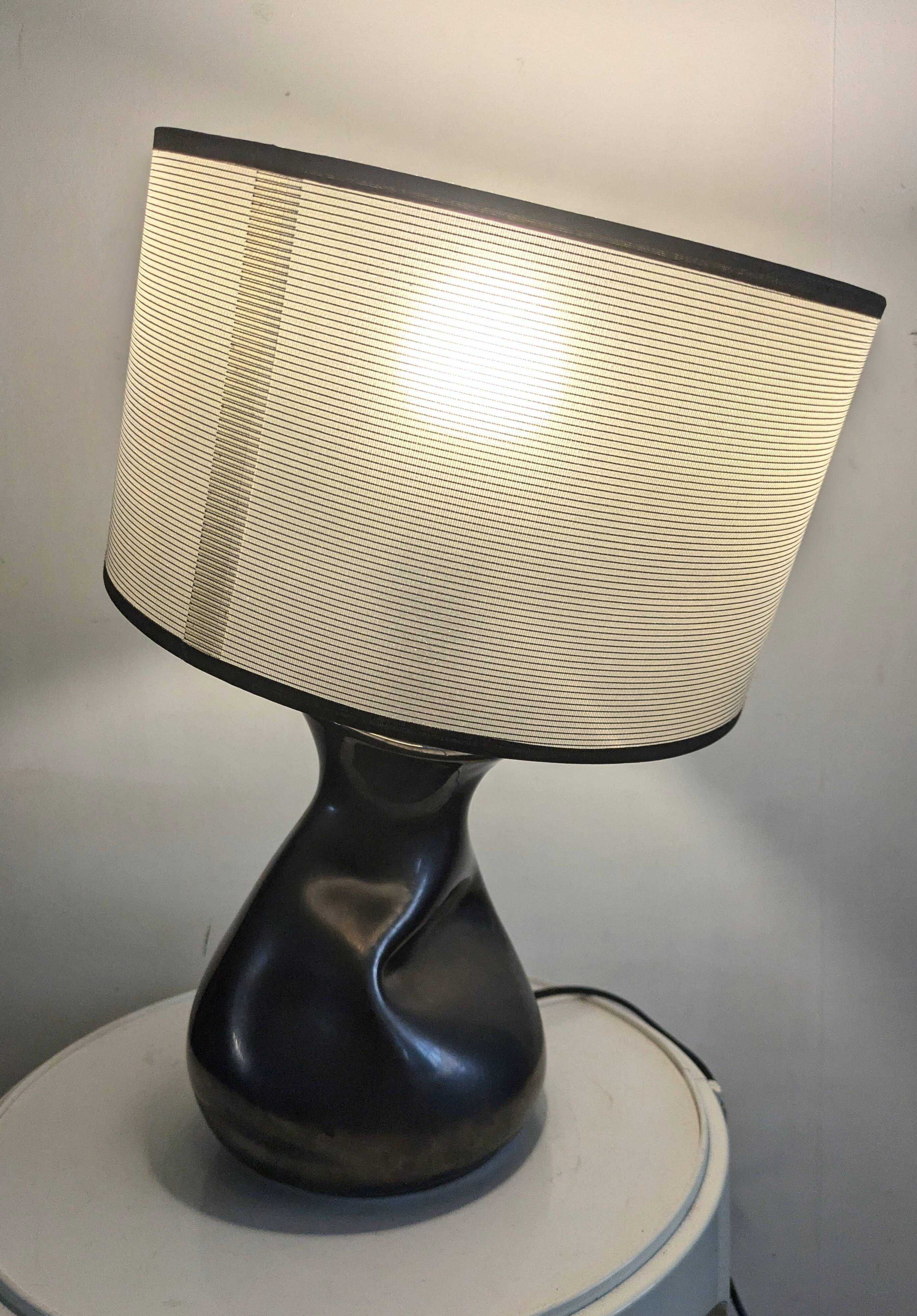 Vintage free form ceramic lamp