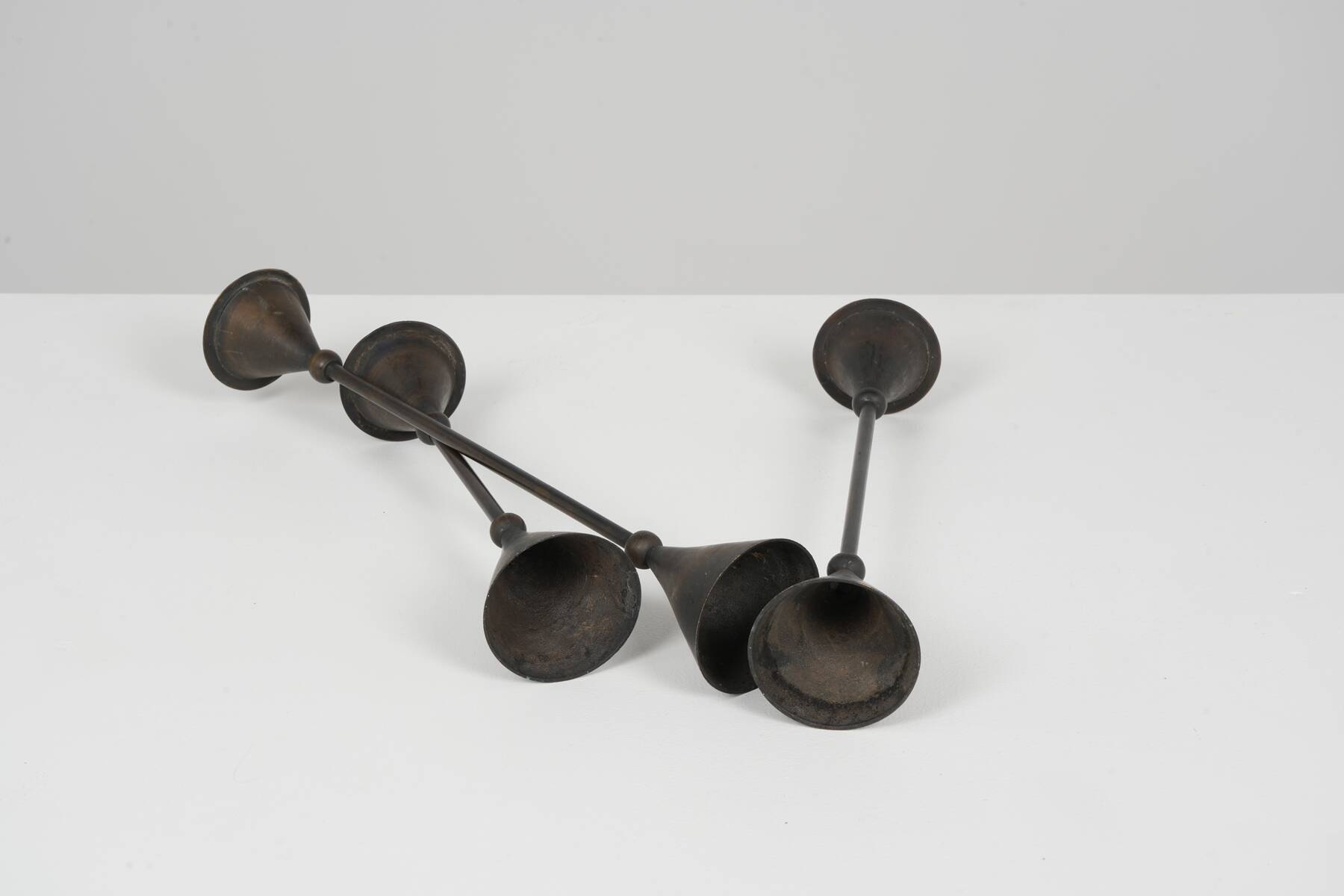 Christian de Beaumont Memphis candlesticks circa 1980