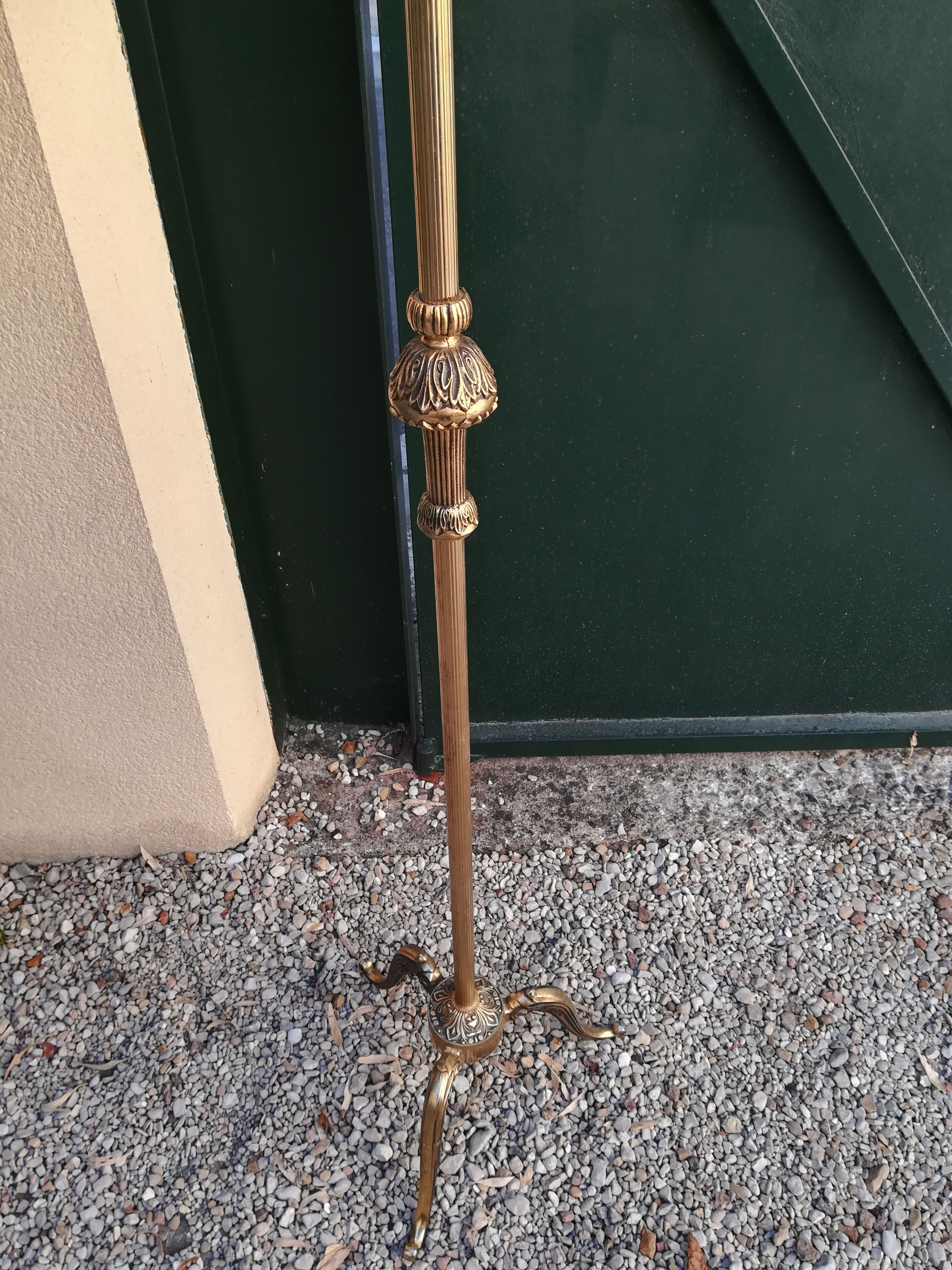 Brass lamppost