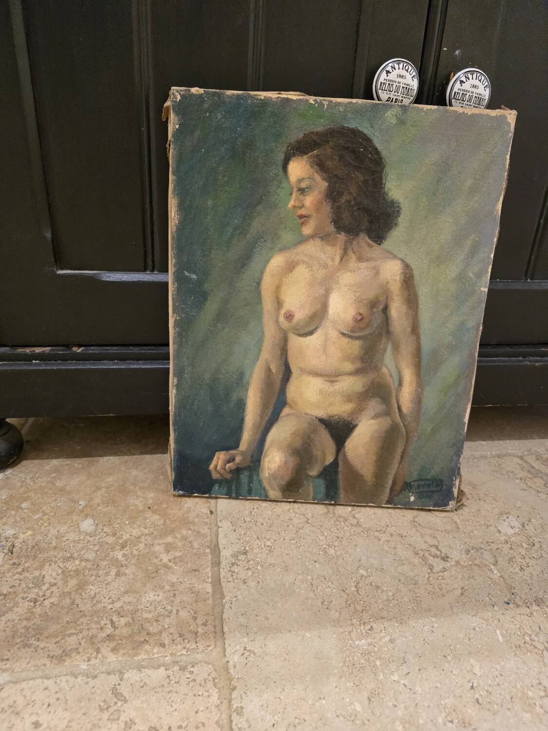 Nude oil painting