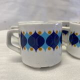 Set of 6 cups in Bavaria porcelain