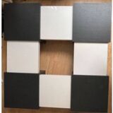 Black white invisible retractable Japanese table
