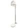 Italian Chrome Floor Lamp Glass Globe, Lenci Style, 1970s
