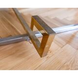 Marble and glass coffee table, Italy 1970s