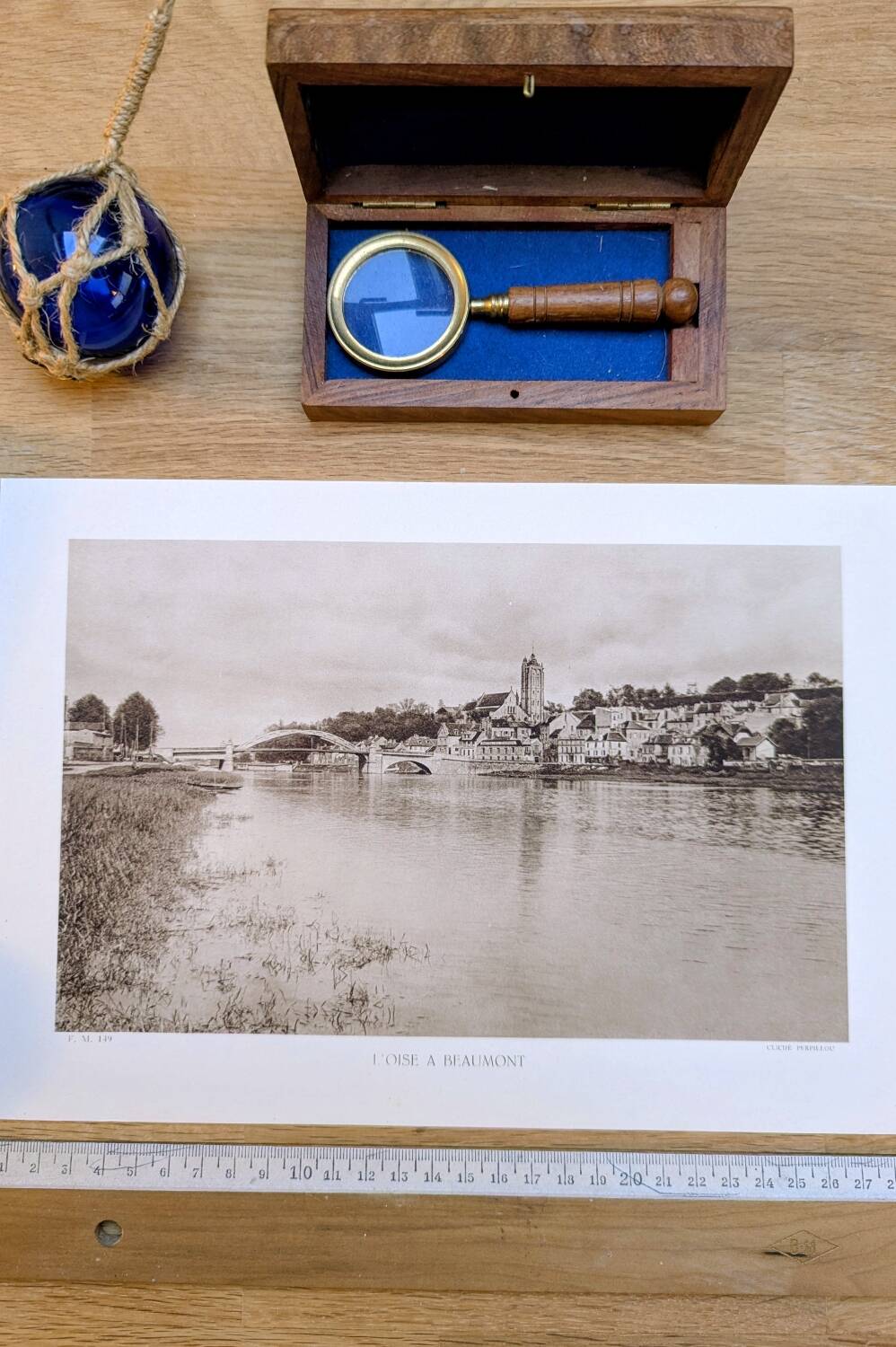 Beaumont-sur-Oise, photo plate printed in 1934.