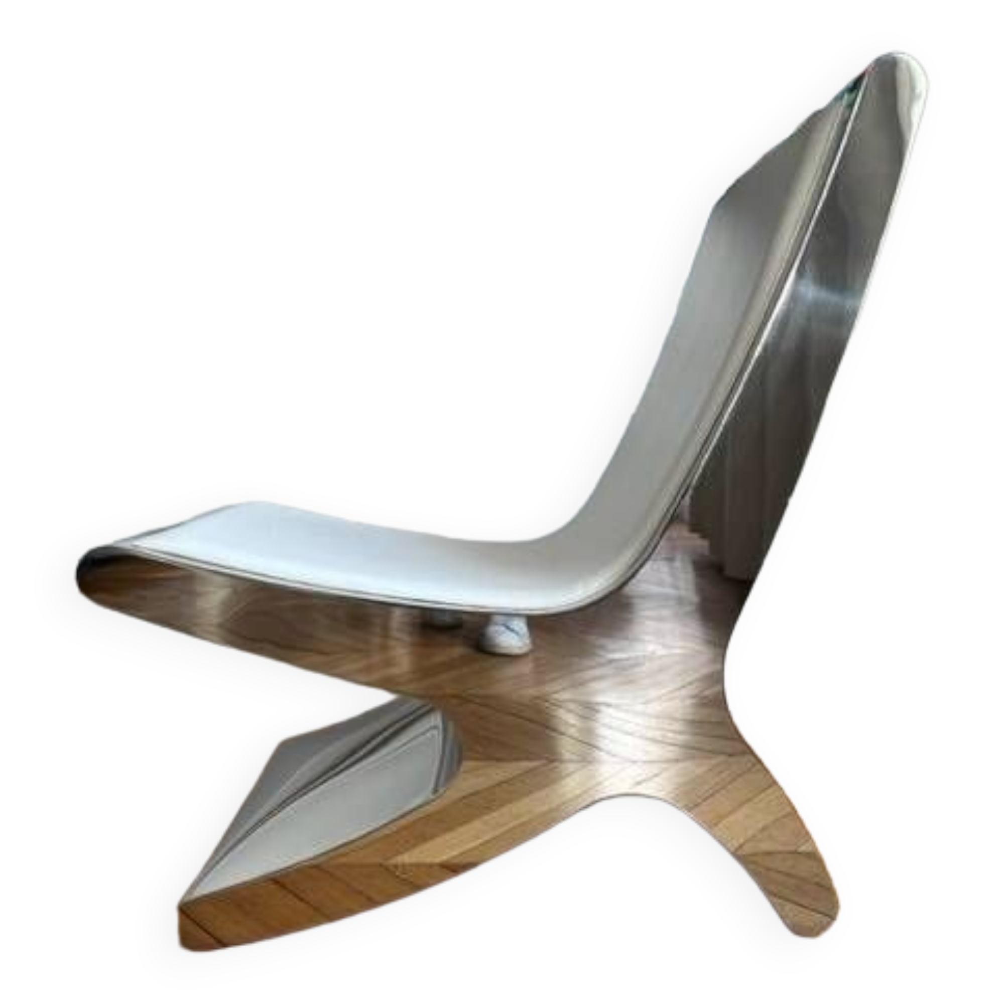 Fauteuil inox X Megaron Studio