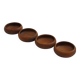 Set of 4 Midcentury Teak Wooden Serving Bowls 1960s