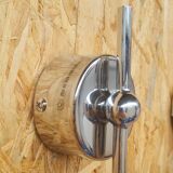 Pair of ball and chrome wall lights