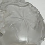 Art Deco, large pressed glass vase with Etaleune vines circa 1930