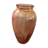 Vase in Rosé Glass style art deco.