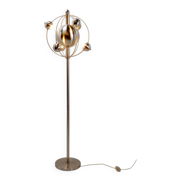 Lampadaire « Satellite » en chrome brossé — Beyit