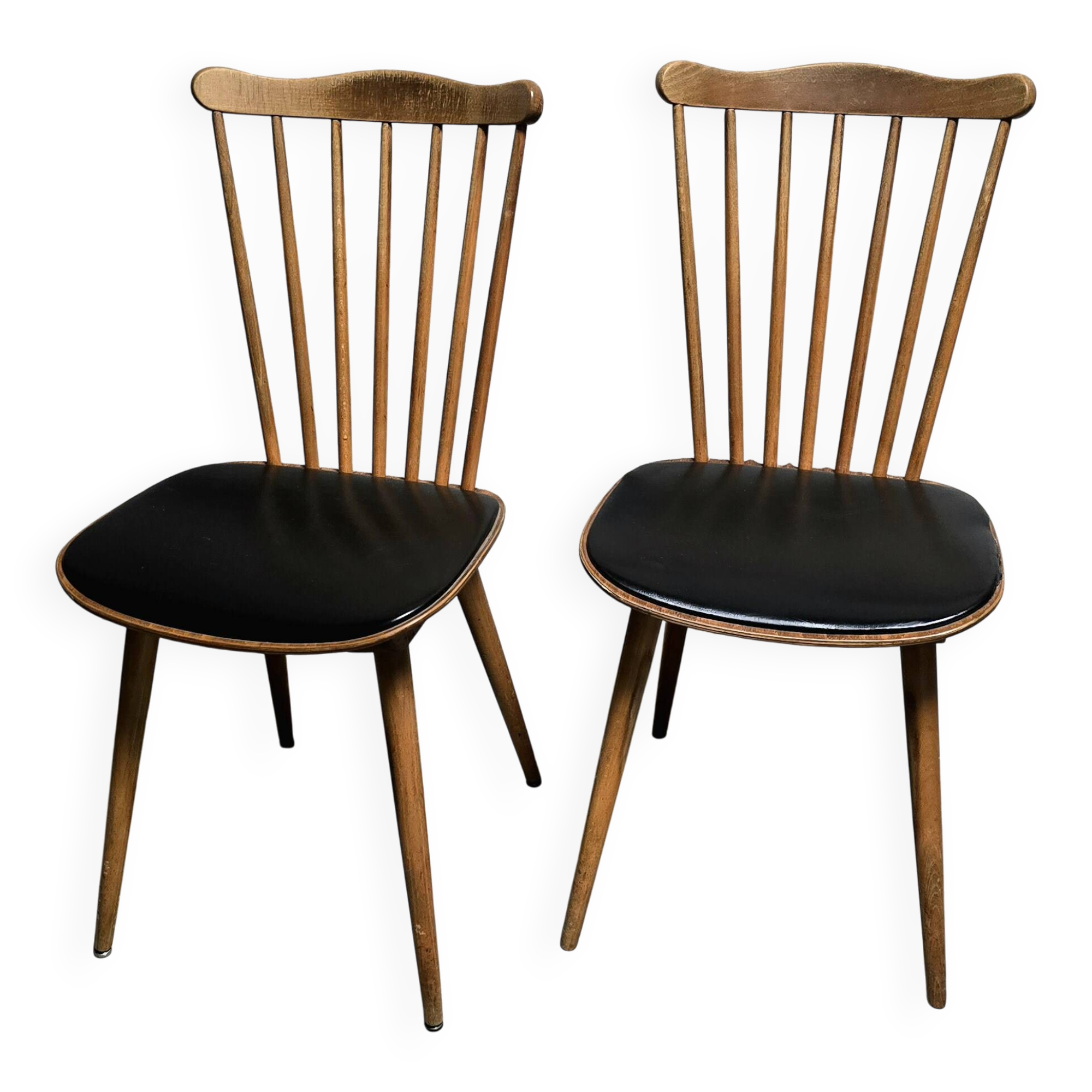 Lot de deux chaises vintage Baumann Sonate 1960