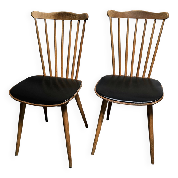 Lot de deux chaises vintage Baumann Sonate 1960