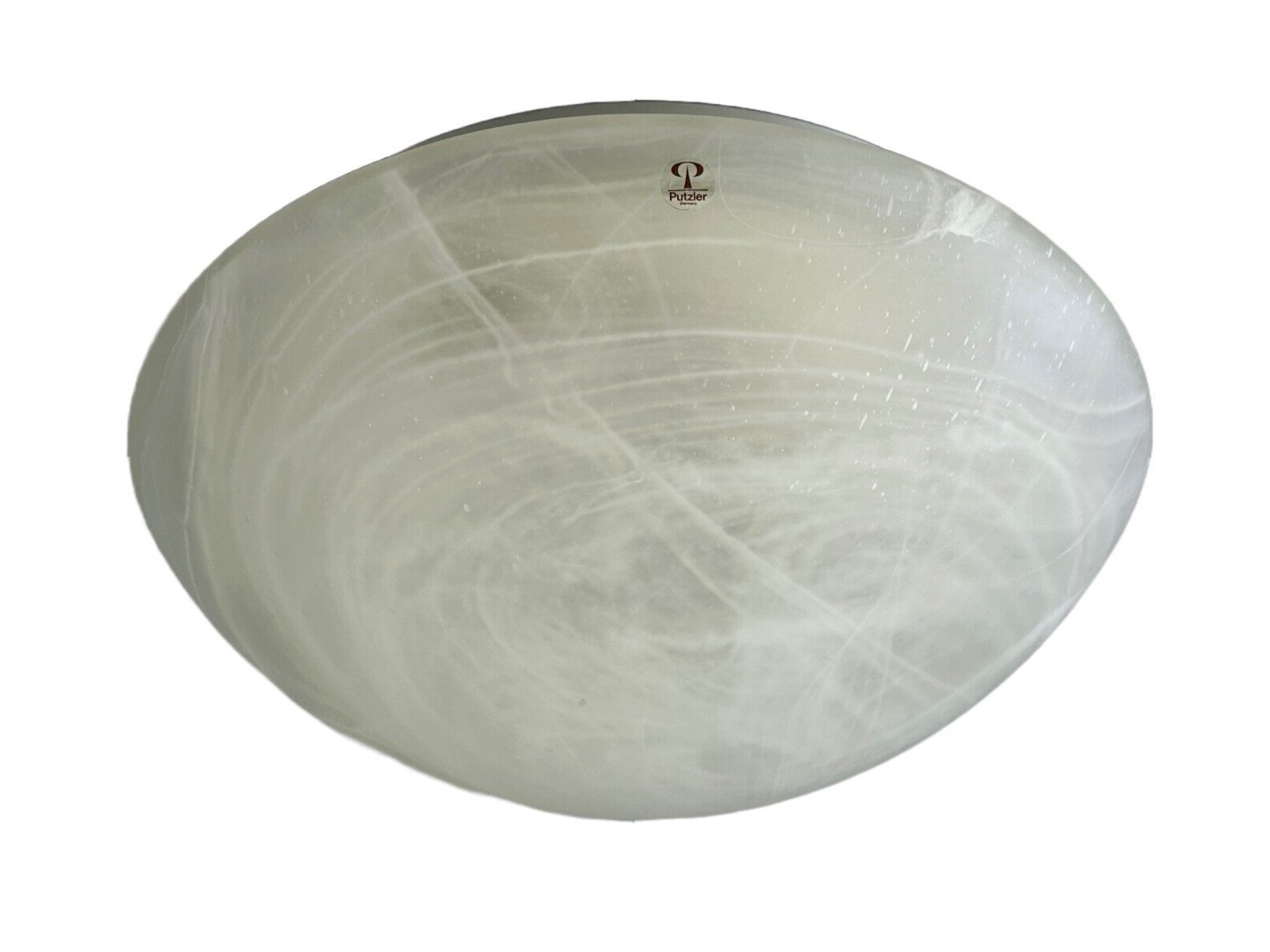 60s 70s Peill & Putzler Germany Plafoniere ceiling lamp glass space design