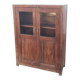 Old wooden glass cabinet