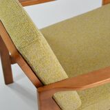 Fauteuils BZ jaune chiné
