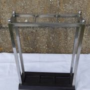 Stainless steel umbrella stand H 45 cm from the 50s