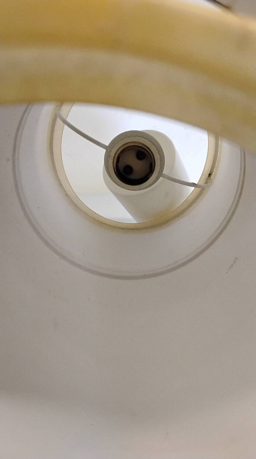 Pair of vintage 1970s chandeliers/pendant lights