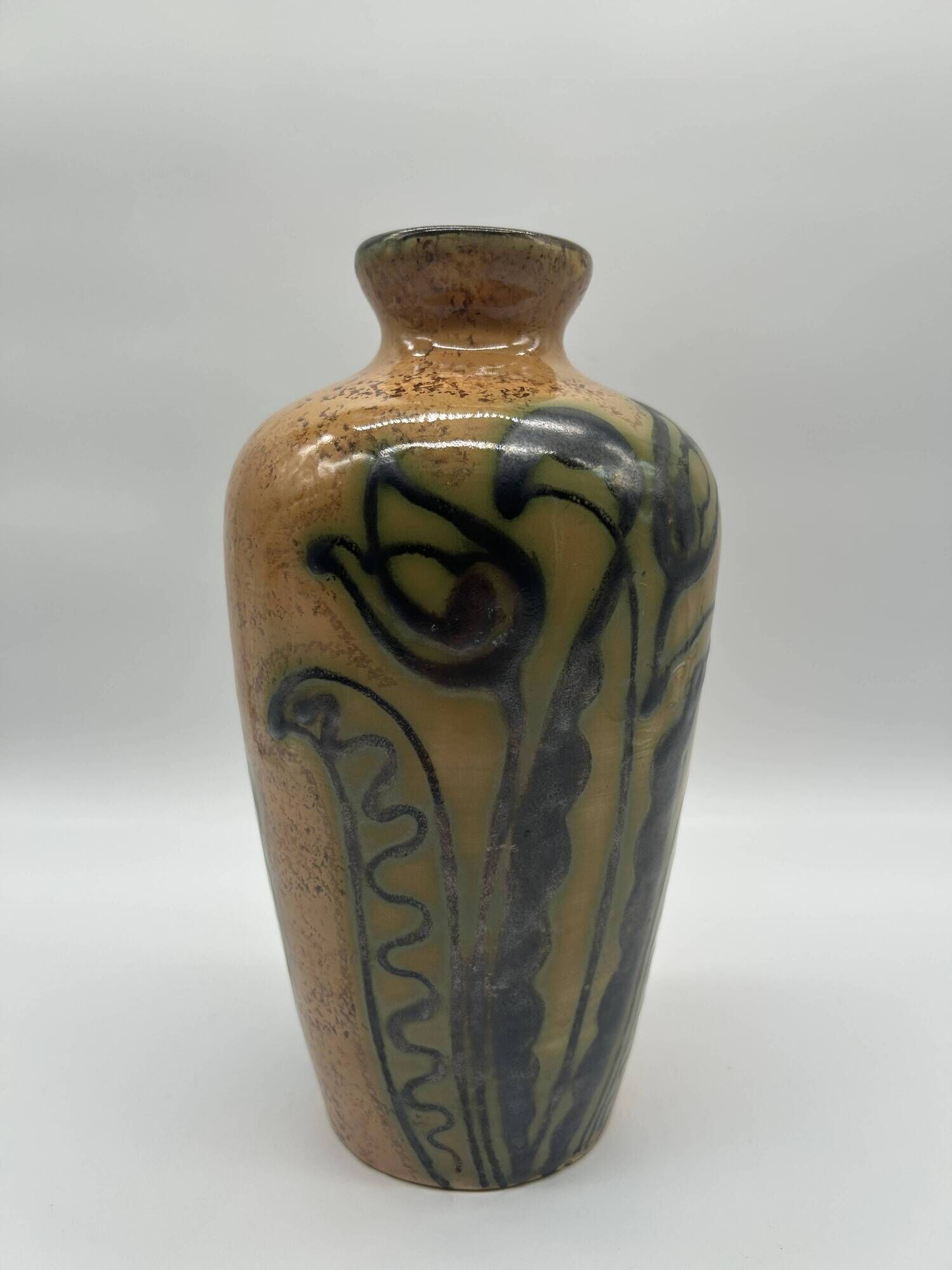 Art deco vase attributed to louis randour for saint-ghislain