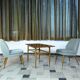Wilhelm Knoll Side or Coffee Table with Lower Shelf in Woven Cane, Germany 1950s