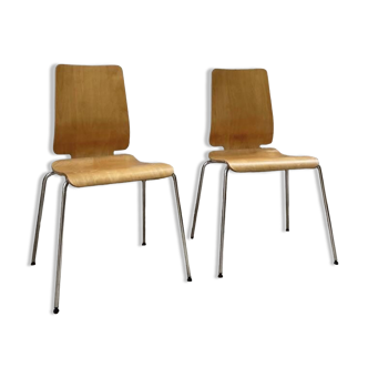 Paire de chaises vintage Ikea Gilbert 1999