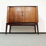Mid-century audio cabinet with sliding door