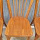 Set of 5 antique signed Baumann bistro chairs