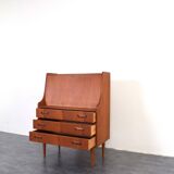 Secrétaire en teck danois du milieu du siècle par Gunnar Nielsen pour Tibergaard, années 1960.