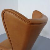 Teak and leather armchair by Svend Skipper for Skippers Møbler, Denmark, 1960s