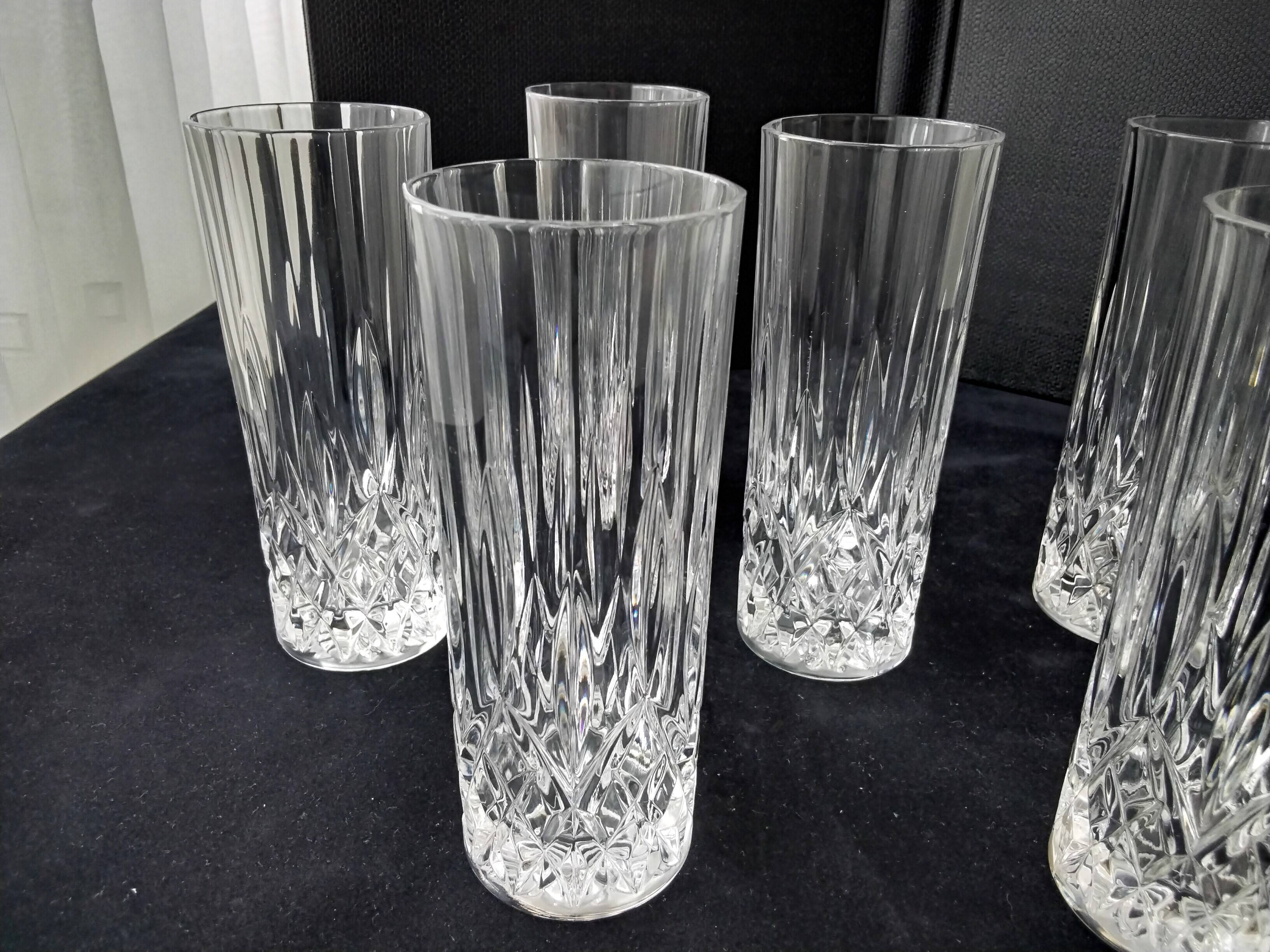 6 Cocktail glasses, whiskey soda in RCR crystal