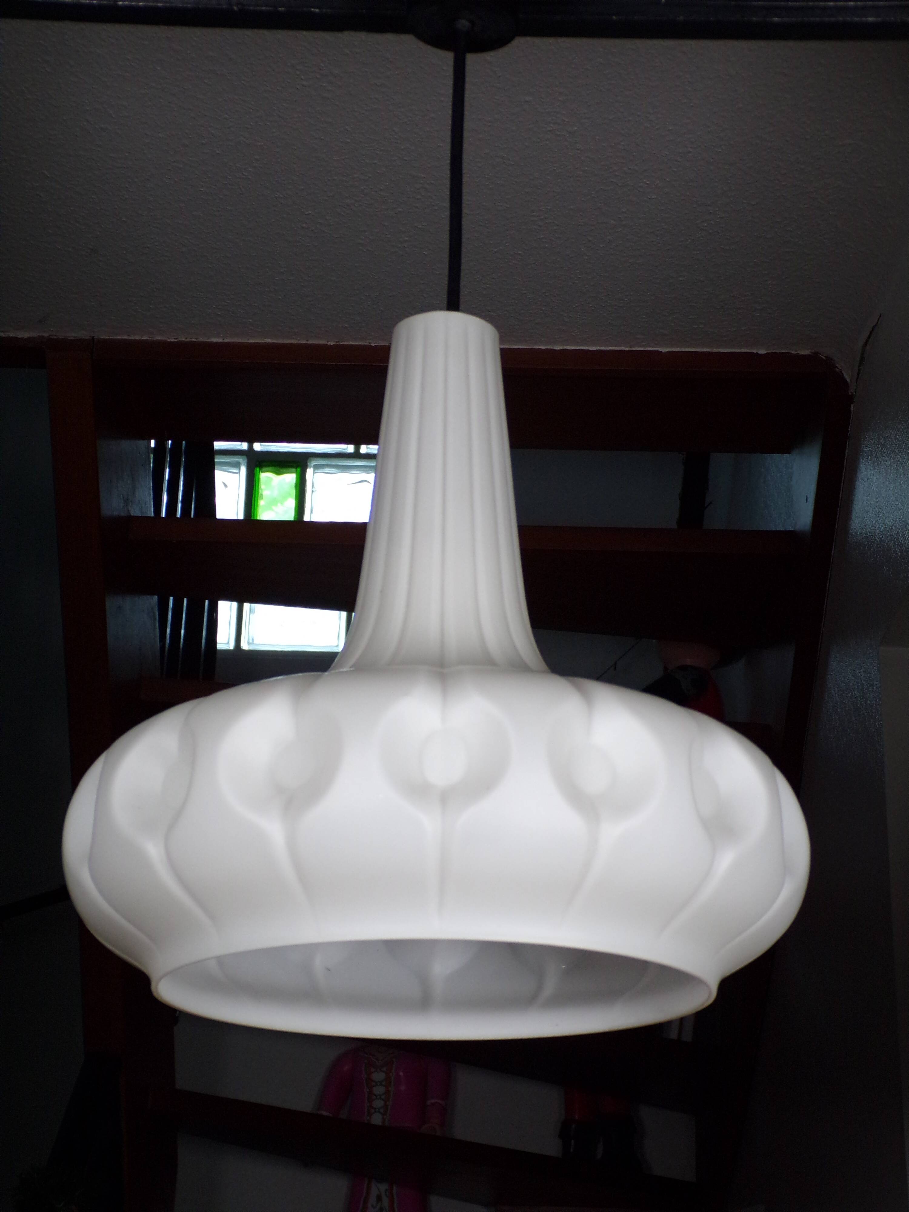 Peill & Putzler white opaline pendant light
