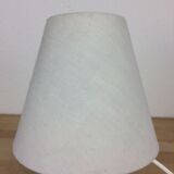 Lampe boule verre rose motif fleurs