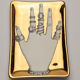 Empty pocket "ringed hand" in fornasetti porcelain