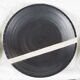 Set de 4 assiettes noires et blanches en grès - fabienne jouvin - années 90