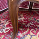 Louis XV style bench upholstered yellow velvet