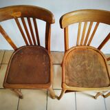 Série de quatre chaises bistrot