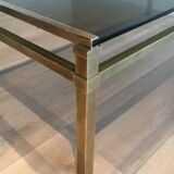 Modernist brass coffee table