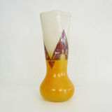 Art Nouveau vase by Leg with geometric patterns