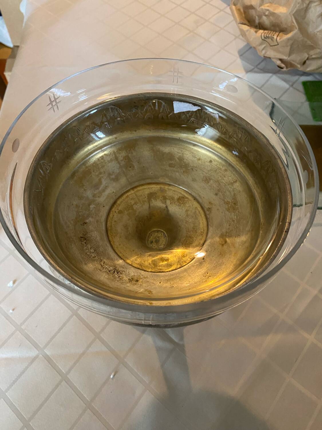 Old fruit bowl, fruit dish