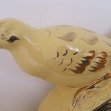 Art deco pendulum decorative ceramic doves