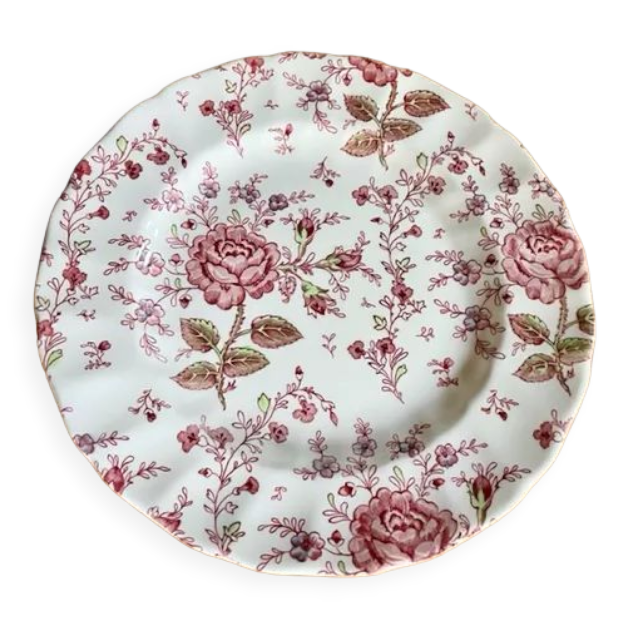 Set of 4 flat plates Johnson Bros "Rose Chintz"