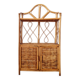 Rattan bookshelf shelf