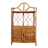 Etagère - bibliothèque en rotin