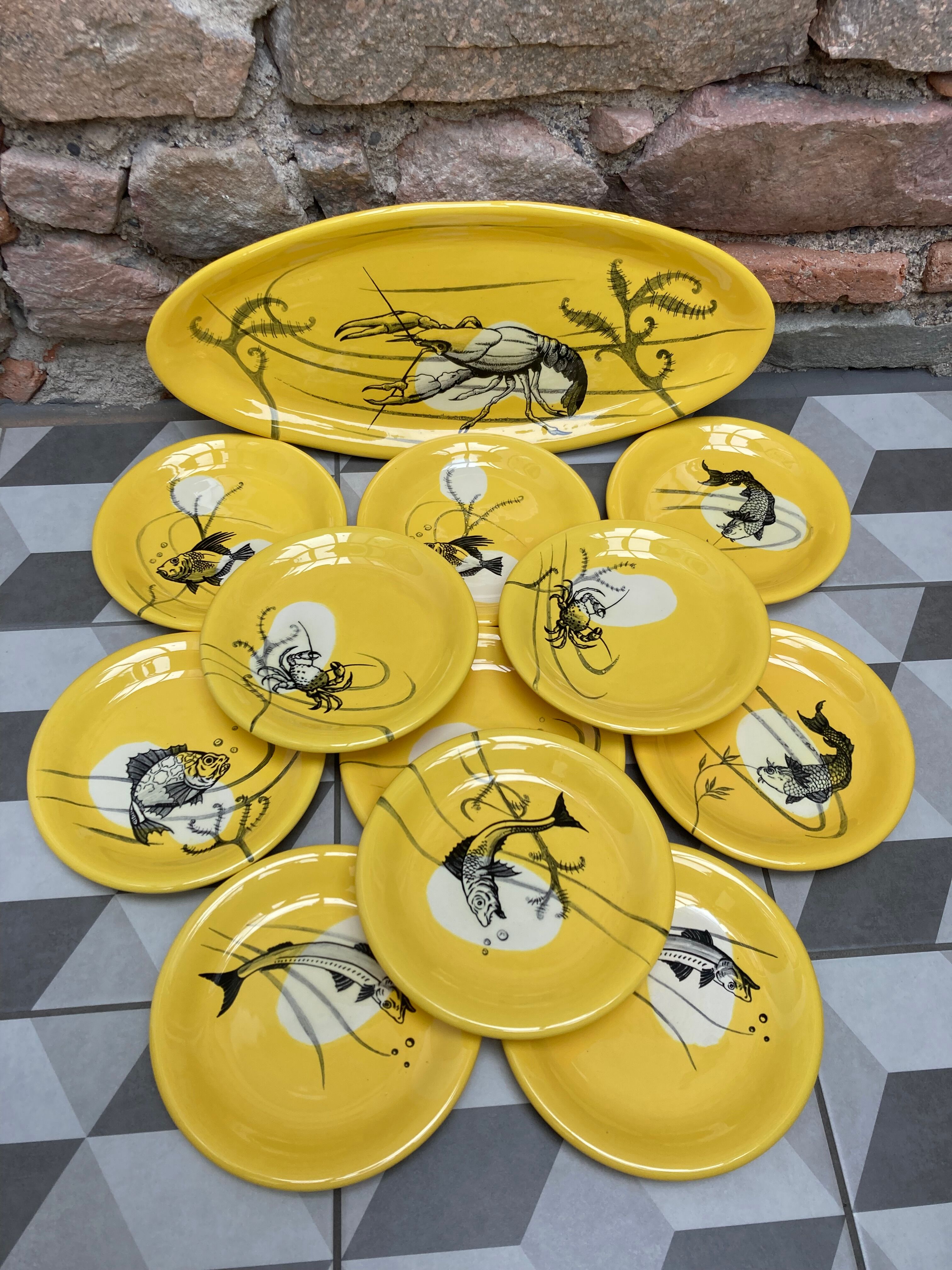 12-piece fish set from Manufacture Sainte Radegonde