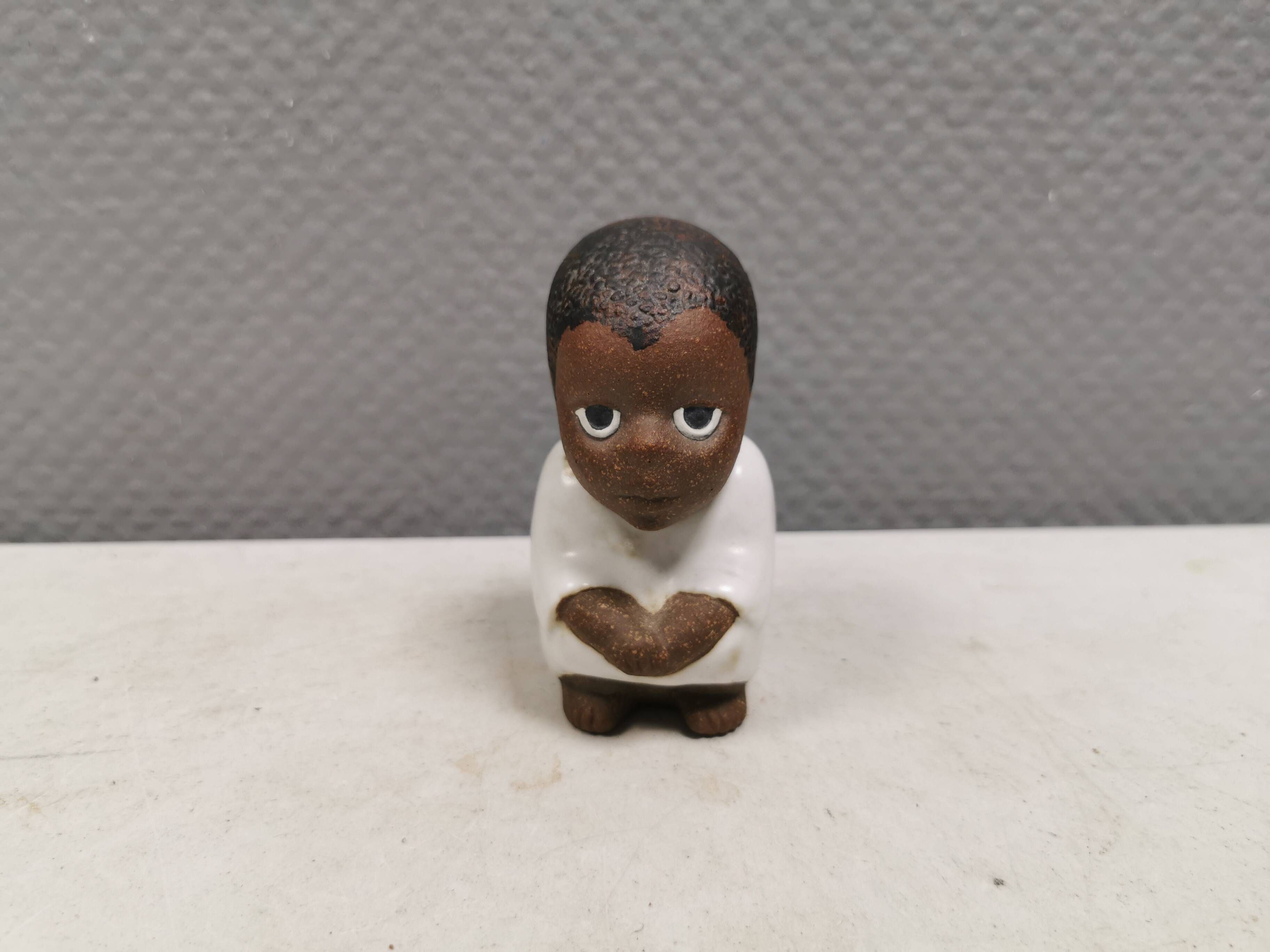 Lisa Larson Ceramic Figure: South, All Children of the World Series (1974)