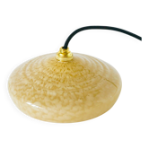 Clichy glass suspension, Dark Yellow, 1930 - 20 x 6.5 cm