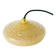 Clichy glass suspension, Dark Yellow, 1930 - 20 x 6.5 cm