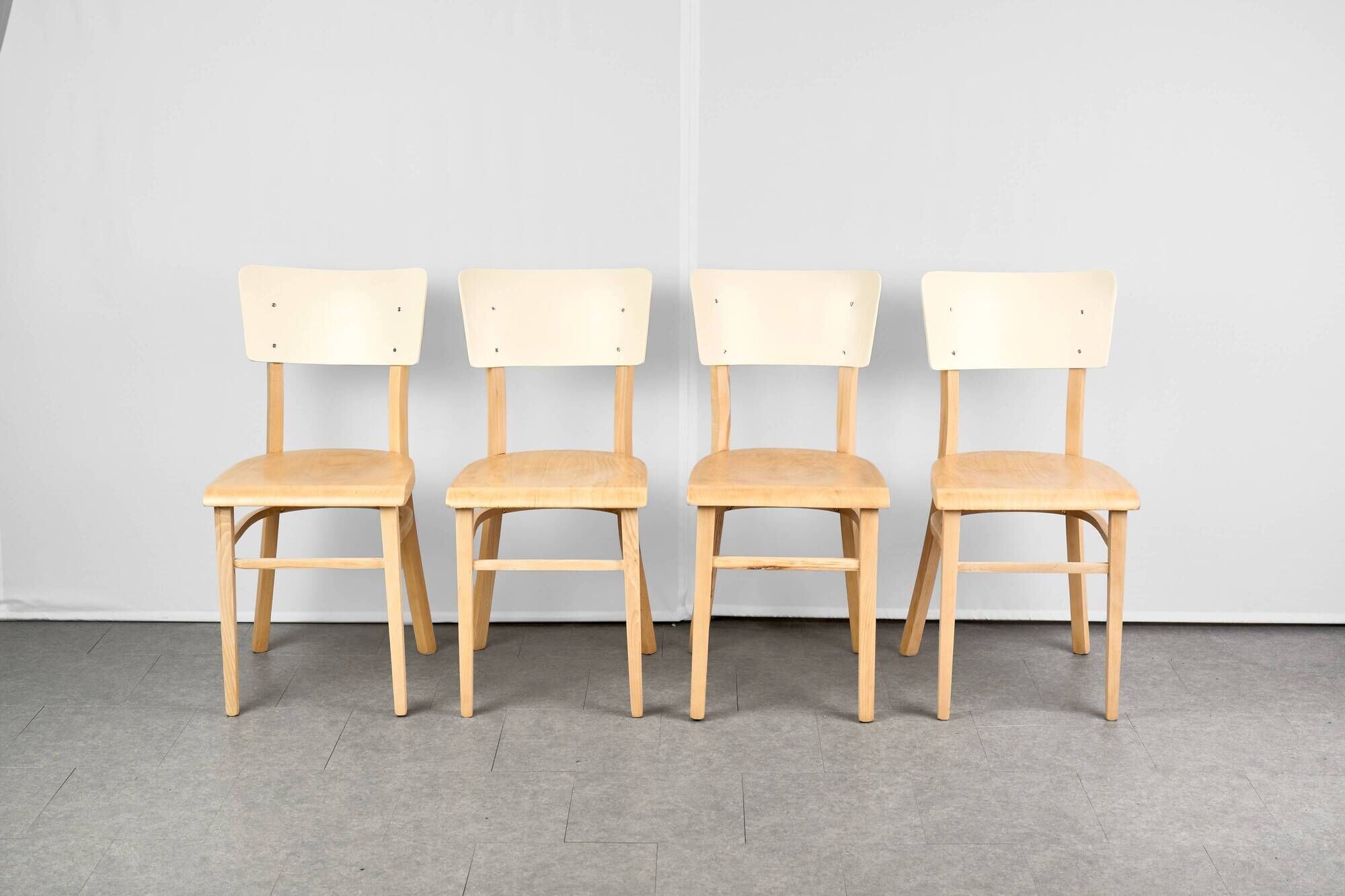 Set of 4 Dining Chairs, by TON, 1960s, Czechoslovakia