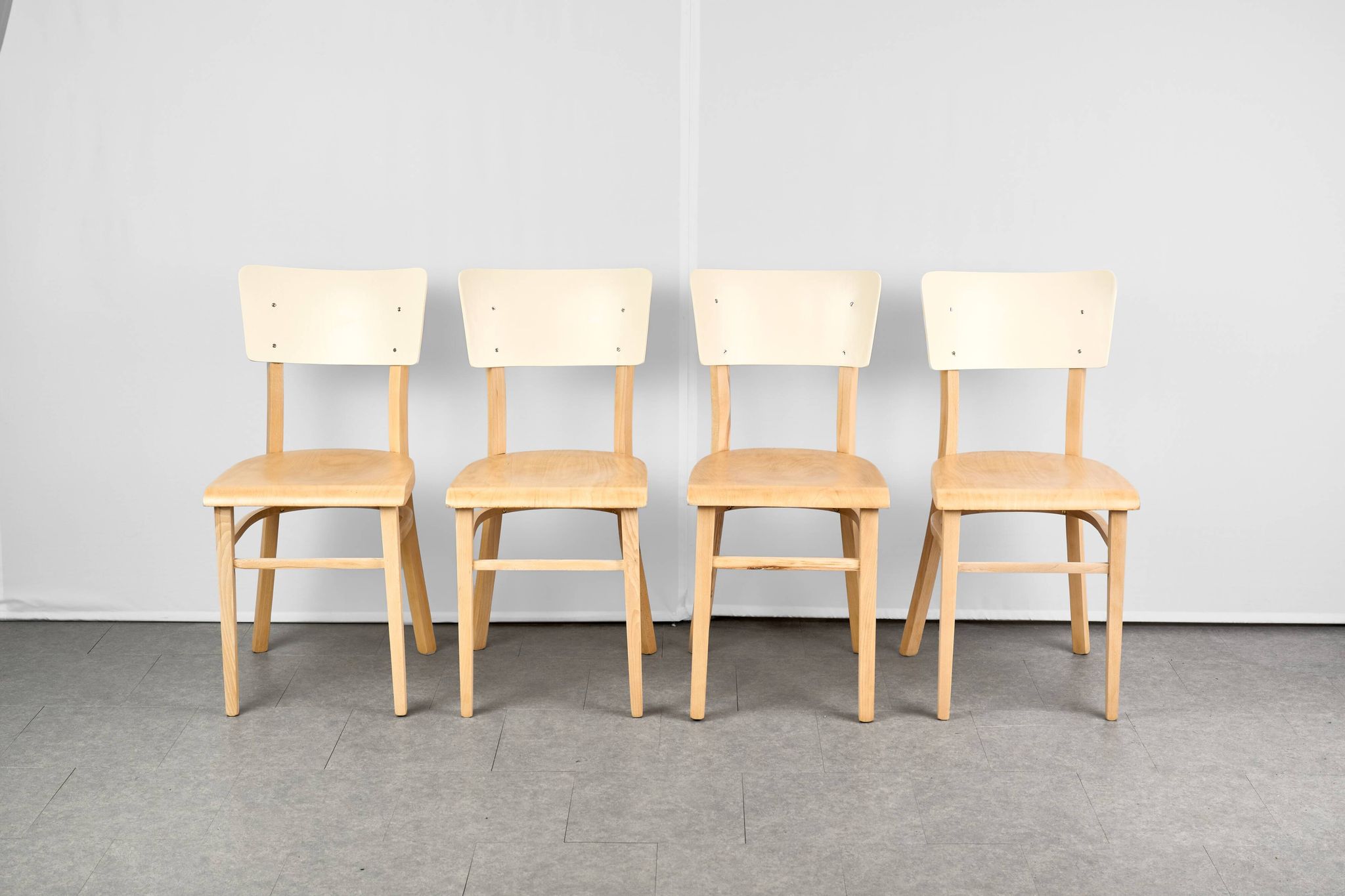 Set of 4 Dining Chairs, by TON, 1960s, Czechoslovakia